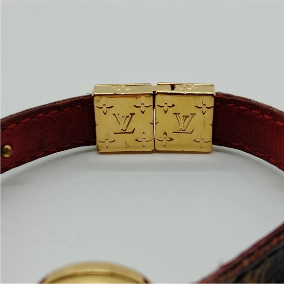 Louis Vuitton Gold and Brown Monogram Bracelet- REVERSIBLE!! - Picture 5 of 9
